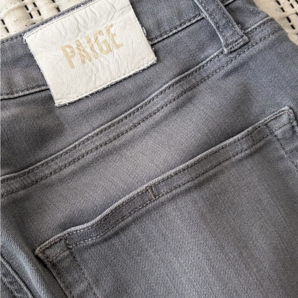 PAIGE Leenah Women's High Rise Gray Jeans - Picture 6 of 6
